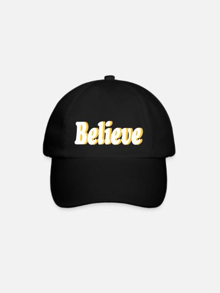 Believe - Baseballkappe - Schwarz/Schwarz