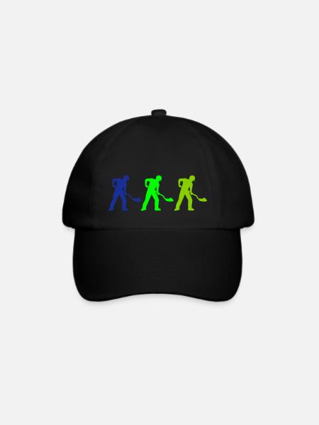 bauarbeiter 3 - Baseballkappe - Schwarz/Schwarz