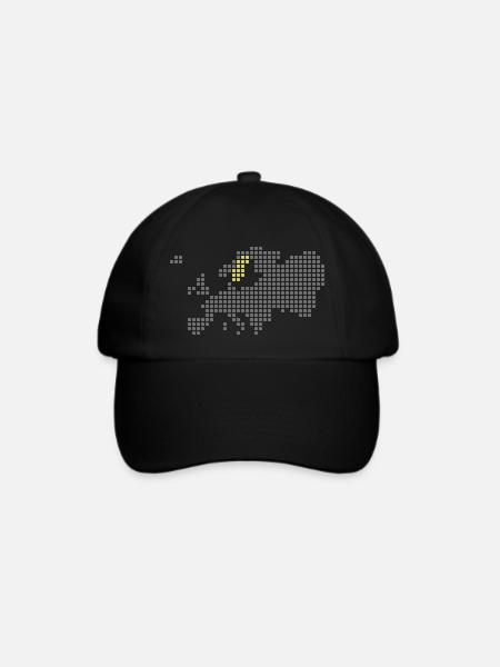 Schweden - Baseballkappe - Schwarz/Schwarz