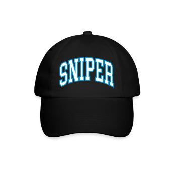 Sniper - Baseballkappe - Schwarz/Schwarz - Vorne