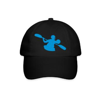 Sport Logo Polo Kajak Polo - Baseballkappe - Schwarz/Schwarz - Vorne