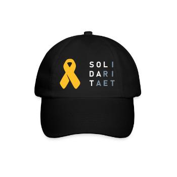 Solidarität Soldat - Baseballkappe - Schwarz/Schwarz - Vorne