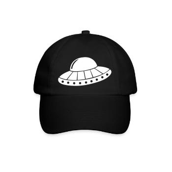 ufo - Baseballkappe - Schwarz/Schwarz - Vorne