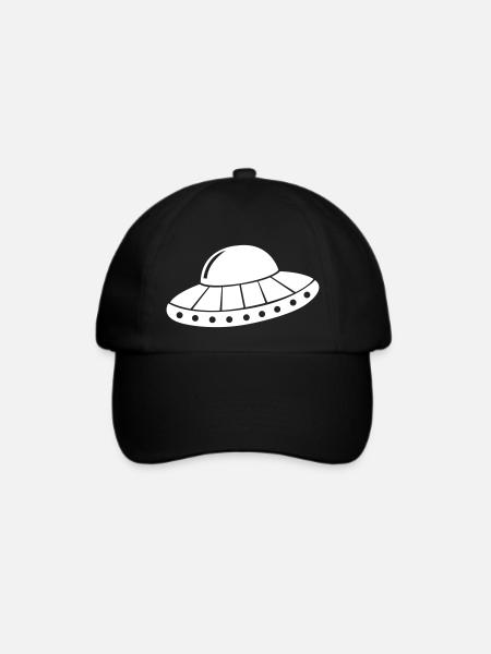 ufo - Baseballkappe - Schwarz/Schwarz