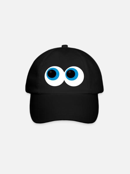 Augen zu - Baseballkappe - Schwarz/Schwarz