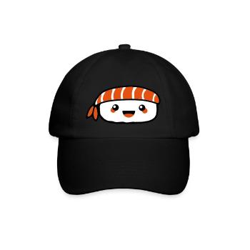 sushi - Baseballkappe - Schwarz/Schwarz - Vorne