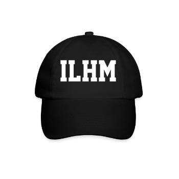 ILHM - I LOVE HOUSE MUSIC - Baseballkappe - Schwarz/Schwarz - Vorne