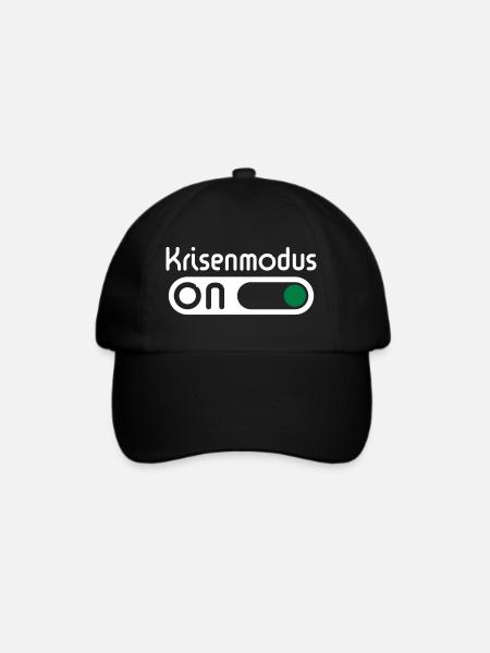 Krisenmodus On (Neg) - Baseballkappe - Schwarz/Schwarz
