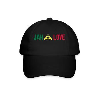 Reggae Farbe - Baseballkappe - Schwarz/Schwarz - Vorne