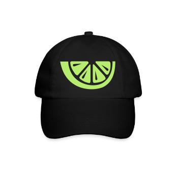 Limette - Baseballkappe - Schwarz/Schwarz - Vorne