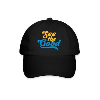 see the good Zitat - Baseballkappe - Schwarz/Schwarz - Vorne