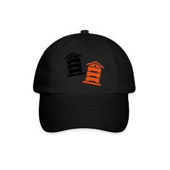 Honig Imker - Baseballkappe - Schwarz/Schwarz - Vorne