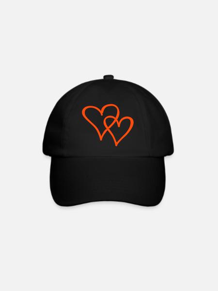 herzchen - Baseballkappe - Schwarz/Schwarz