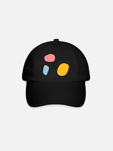Abstraktes Design - Baseballkappe - Schwarz/Schwarz