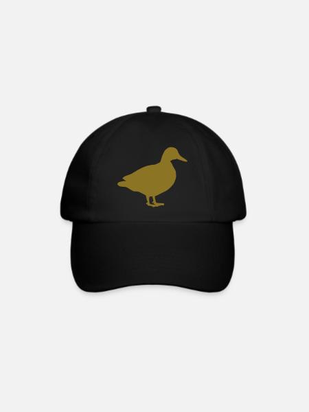ente - Baseballkappe - Schwarz/Schwarz
