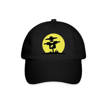 Vogelscheuche - Baseballkappe - Schwarz/Schwarz - Vorne