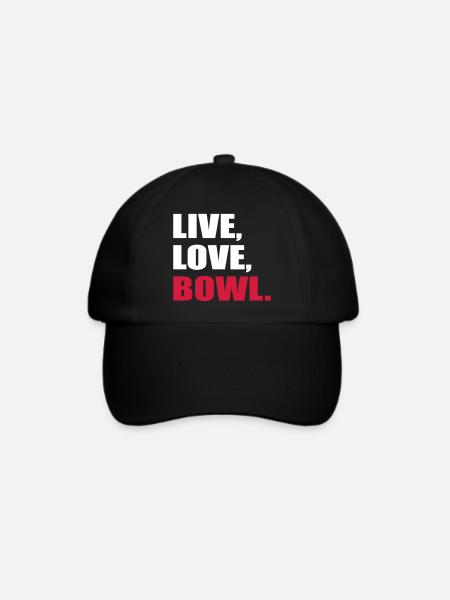 Bowling - Baseballkappe - Schwarz/Schwarz