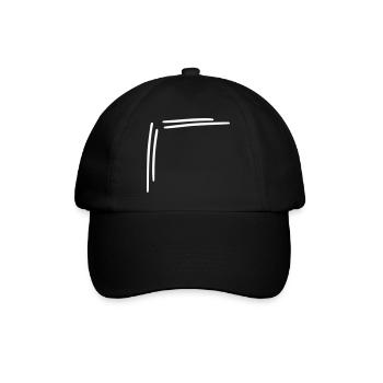 eckig rahmen ecke Vector - Baseballkappe - Schwarz/Schwarz - Vorne