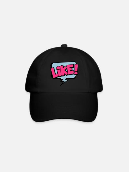 LIKE - Baseballkappe - Schwarz/Schwarz