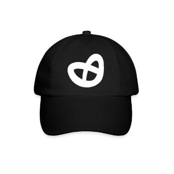 Brezel - Baseballkappe - Schwarz/Schwarz - Vorne
