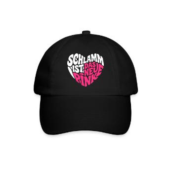 Schlamm ist das neue pink - Baseballkappe - Schwarz/Schwarz - Vorne