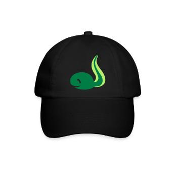 Frosch Kaulquappe - Baseballkappe - Schwarz/Schwarz - Vorne