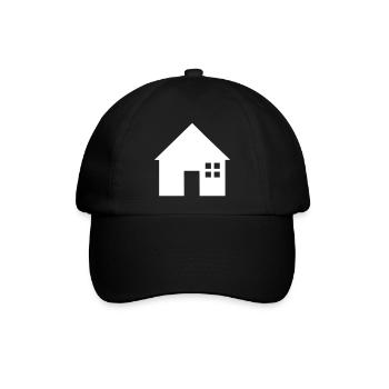 Haus - Baseballkappe - Schwarz/Schwarz - Vorne