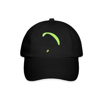 Gleitschirm - Baseballkappe - Schwarz/Schwarz - Vorne
