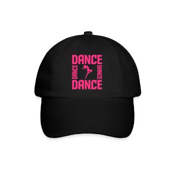 Dance - Baseballkappe - Schwarz/Schwarz - Vorne