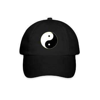 Yin Yang - Baseballkappe - Schwarz/Schwarz - Vorne