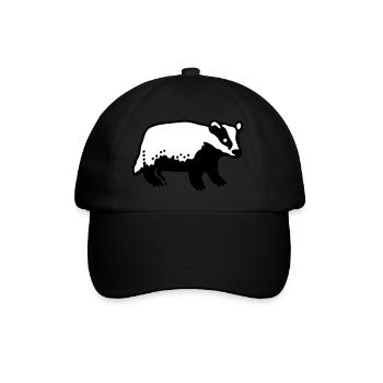 Dachs - Baseballkappe - Schwarz/Schwarz - Vorne