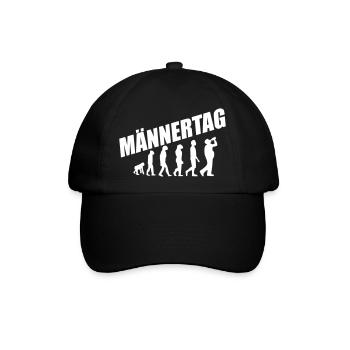 Vatertag Männertag - Baseballkappe - Schwarz/Schwarz - Vorne