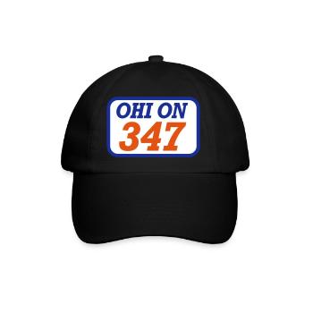 Vorbei sind 347 - Baseballkappe - Schwarz/Schwarz - Vorne