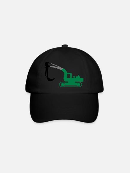 bagger - Baseballkappe - Schwarz/Schwarz