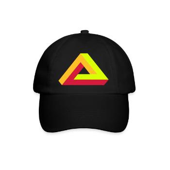 Dreieck - Baseballkappe - Schwarz/Schwarz - Vorne