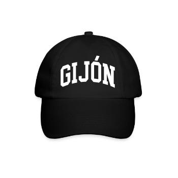 Gijón - Baseballkappe - Schwarz/Schwarz - Vorne