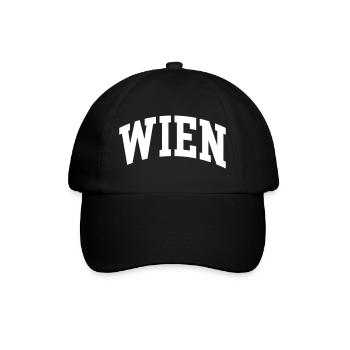 Wien - Baseballkappe - Schwarz/Schwarz - Vorne