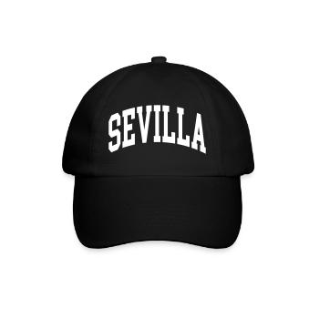 Sevilla - Baseballkappe - Schwarz/Schwarz - Vorne
