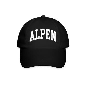 Alpen - Baseballkappe - Schwarz/Schwarz - Vorne