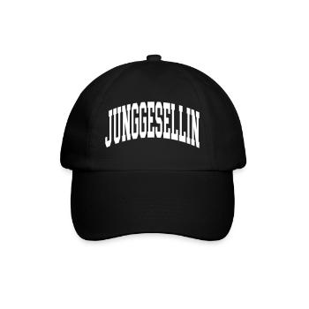 Junggesellin - Baseballkappe - Schwarz/Schwarz - Vorne