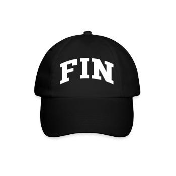 Fin - Baseballkappe - Schwarz/Schwarz - Vorne