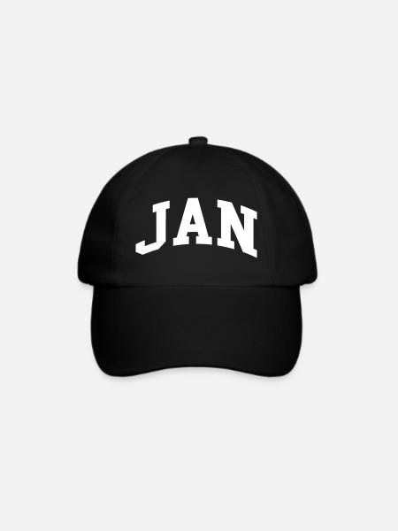 Jan - Baseballkappe - Schwarz/Schwarz
