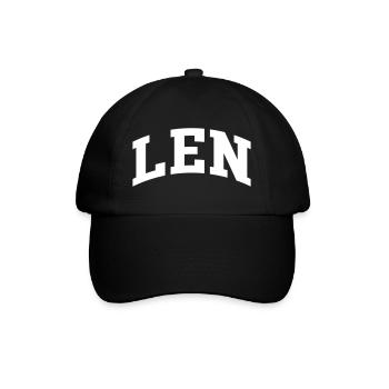 Len - Baseballkappe - Schwarz/Schwarz - Vorne