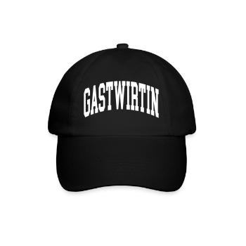 Gastwirtin - Baseballkappe - Schwarz/Schwarz - Vorne