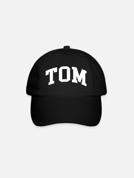 Tom - Baseballkappe - Schwarz/Schwarz