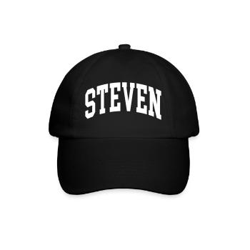 Steven - Baseballkappe - Schwarz/Schwarz - Vorne