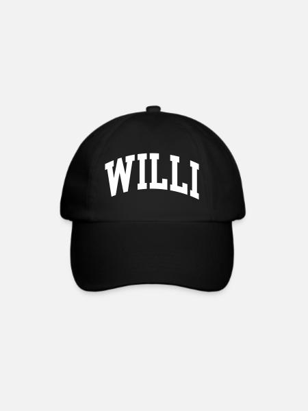 Willi - Baseballkappe - Schwarz/Schwarz