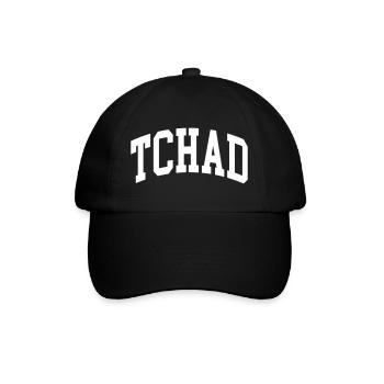 Tschad - Baseballkappe - Schwarz/Schwarz - Vorne