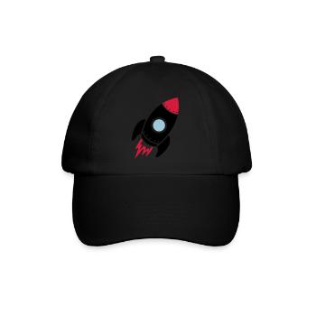 Rocket - Baseballkappe - Schwarz/Schwarz - Vorne