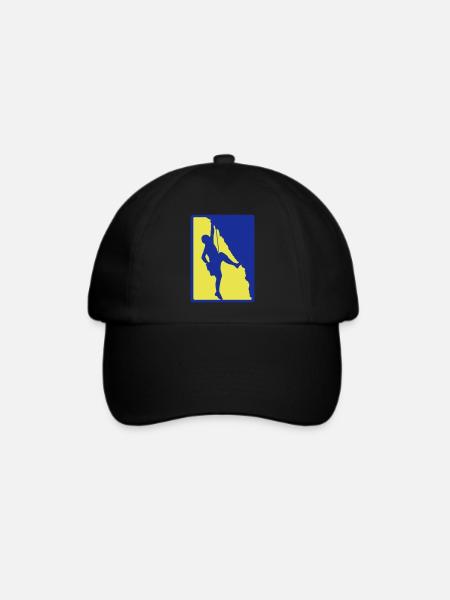 Bergsport Hobby Felsen Klettern - Baseballkappe - Schwarz/Schwarz
